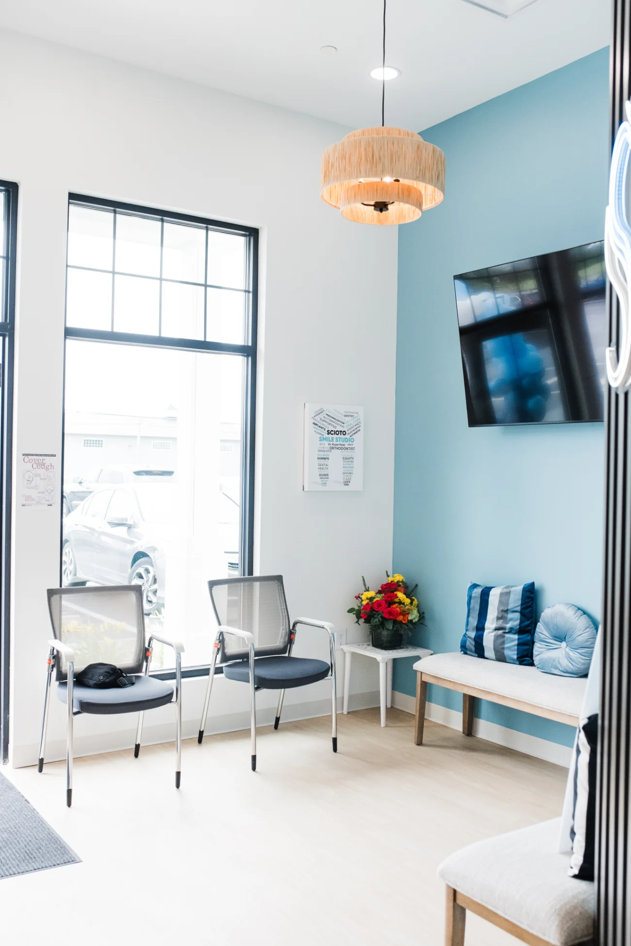 Waiting area at Scioto Smile Studio