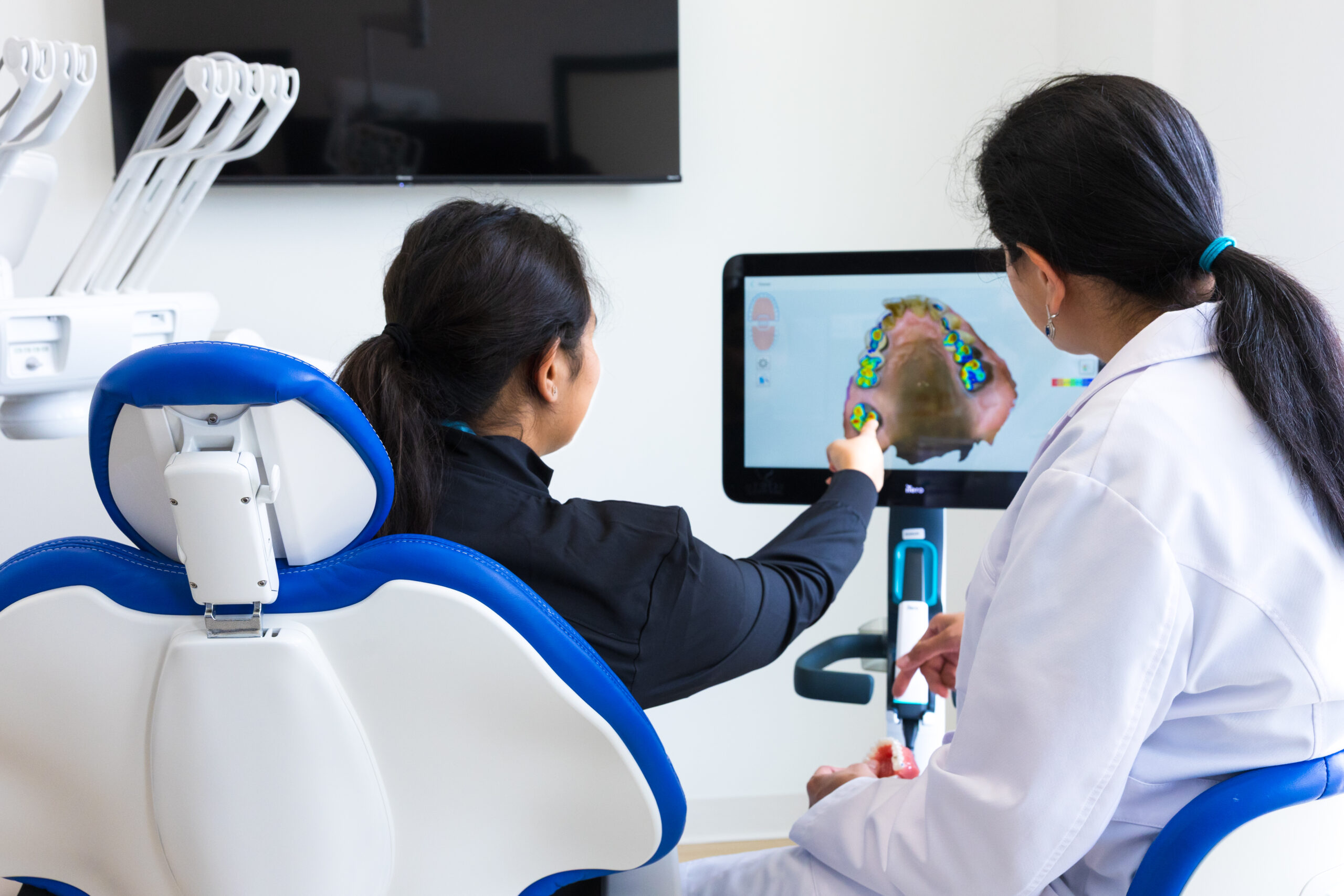 Dr. Patel explaining to the patient