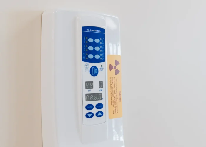 Control panel of the Planmeca Intra X-Ray Unit at Scioto Smile Studio for precise intraoral imaging